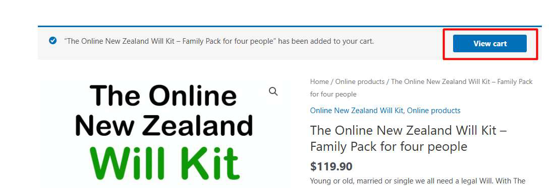 online new zealand will kit view cart